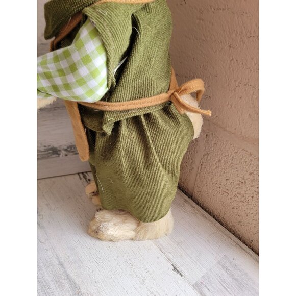 Pier 1 sisal Easter Bunny rabbit spring 21" spring bottle girl flower picking eg - Picture 8 of 11